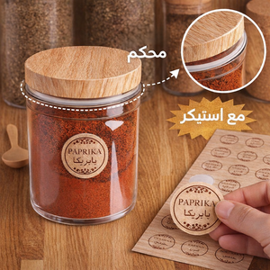 طقم توابل اكريليك 9 في 1