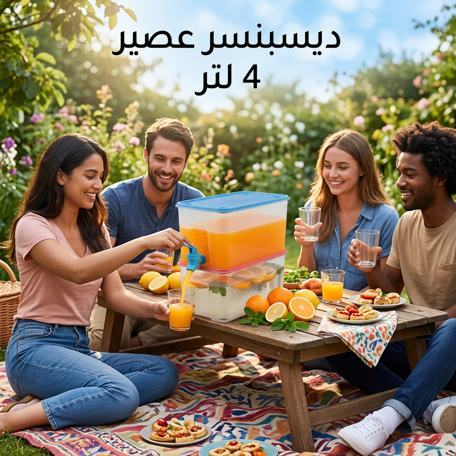 ديسبنسر عصير 4 لتر بحنفية
