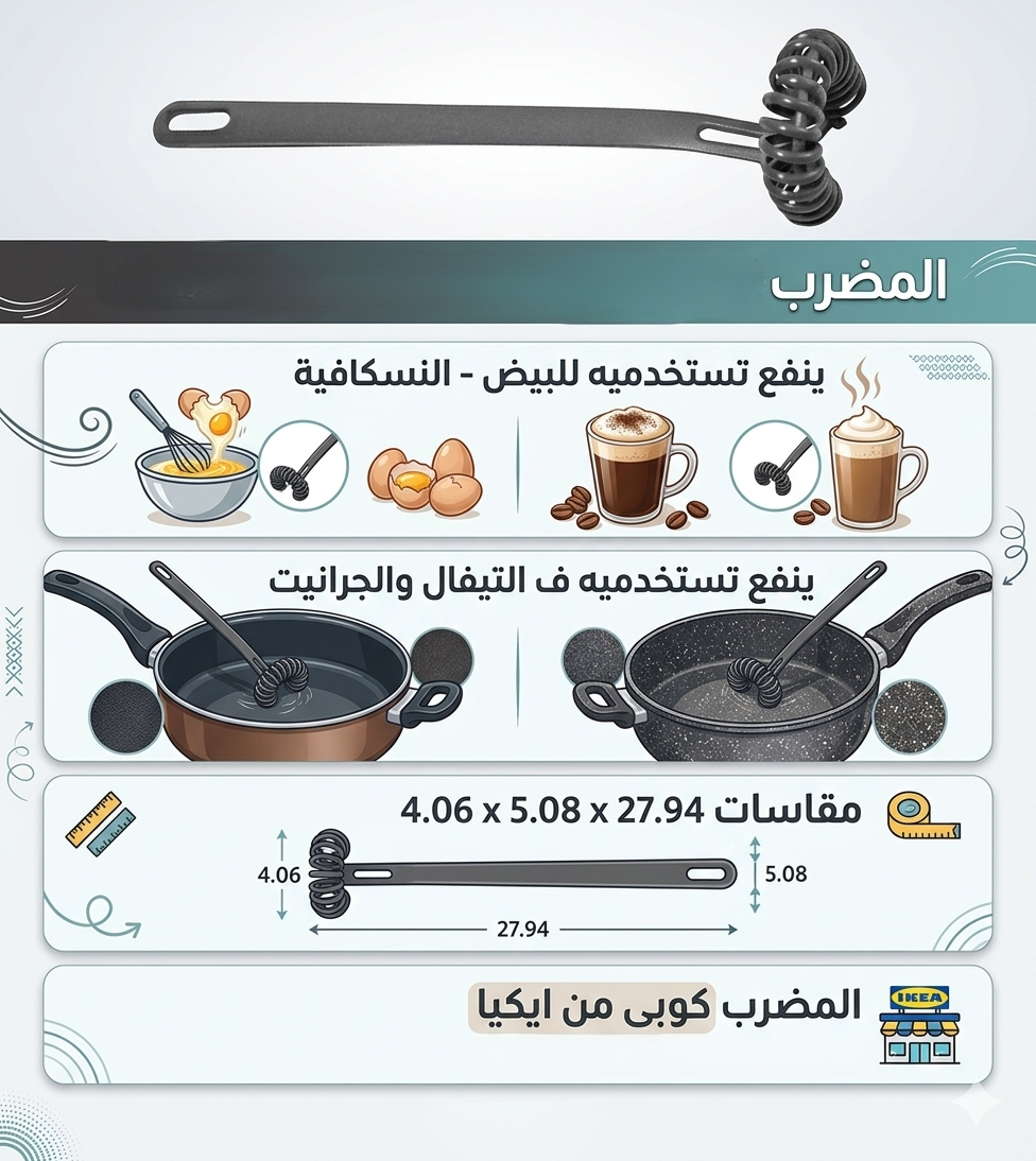 مضرب بيض ايكيا