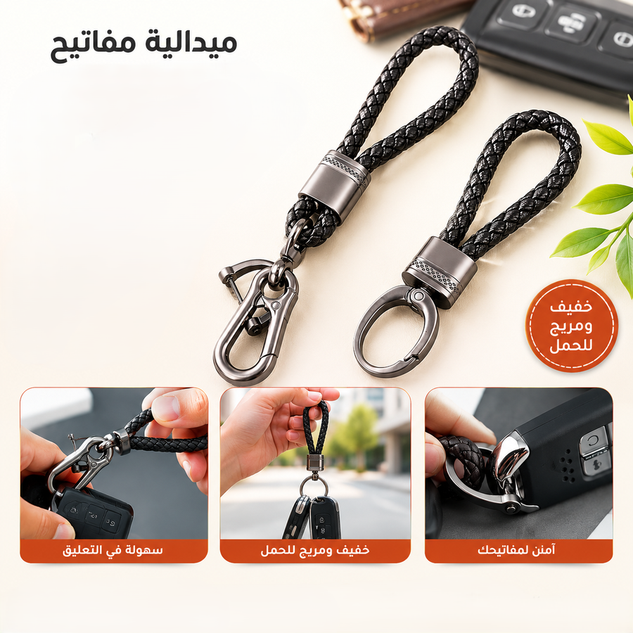 ميداليه مفاتيح جلد